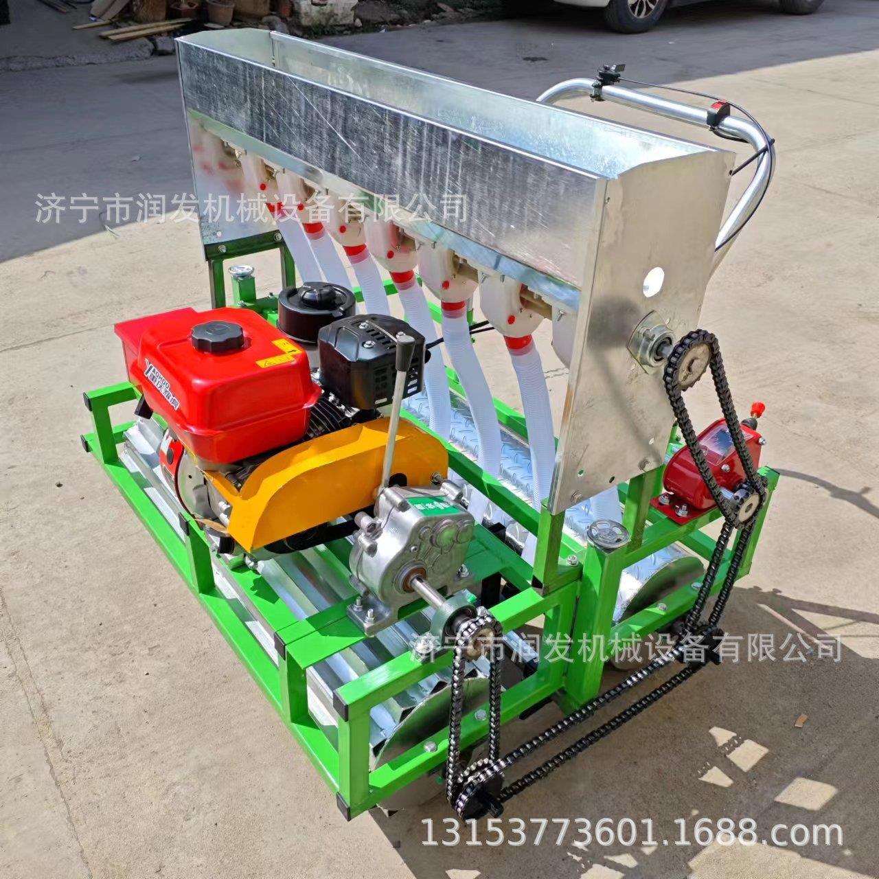 多行汽油播机葱小UKE粒款种材大播种机手推式谷物
