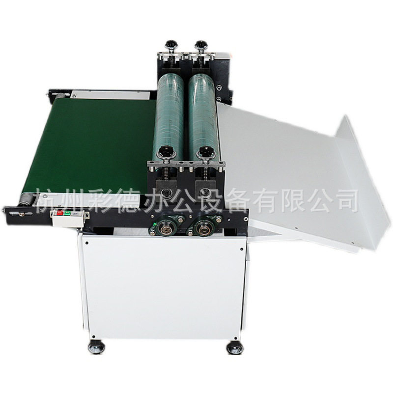 YP-1000自动滚筒压平机二辊字画纸张电动压平机纸盒粘合平整机