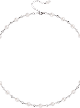 L&MAXS珍珠项链艺术女小众高级感优雅轻奢精致锁骨颈链情人节礼物