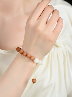 适用小红书同款菩提手串佛珠手链菩提女士盘玩圆珠送闺蜜男a2194