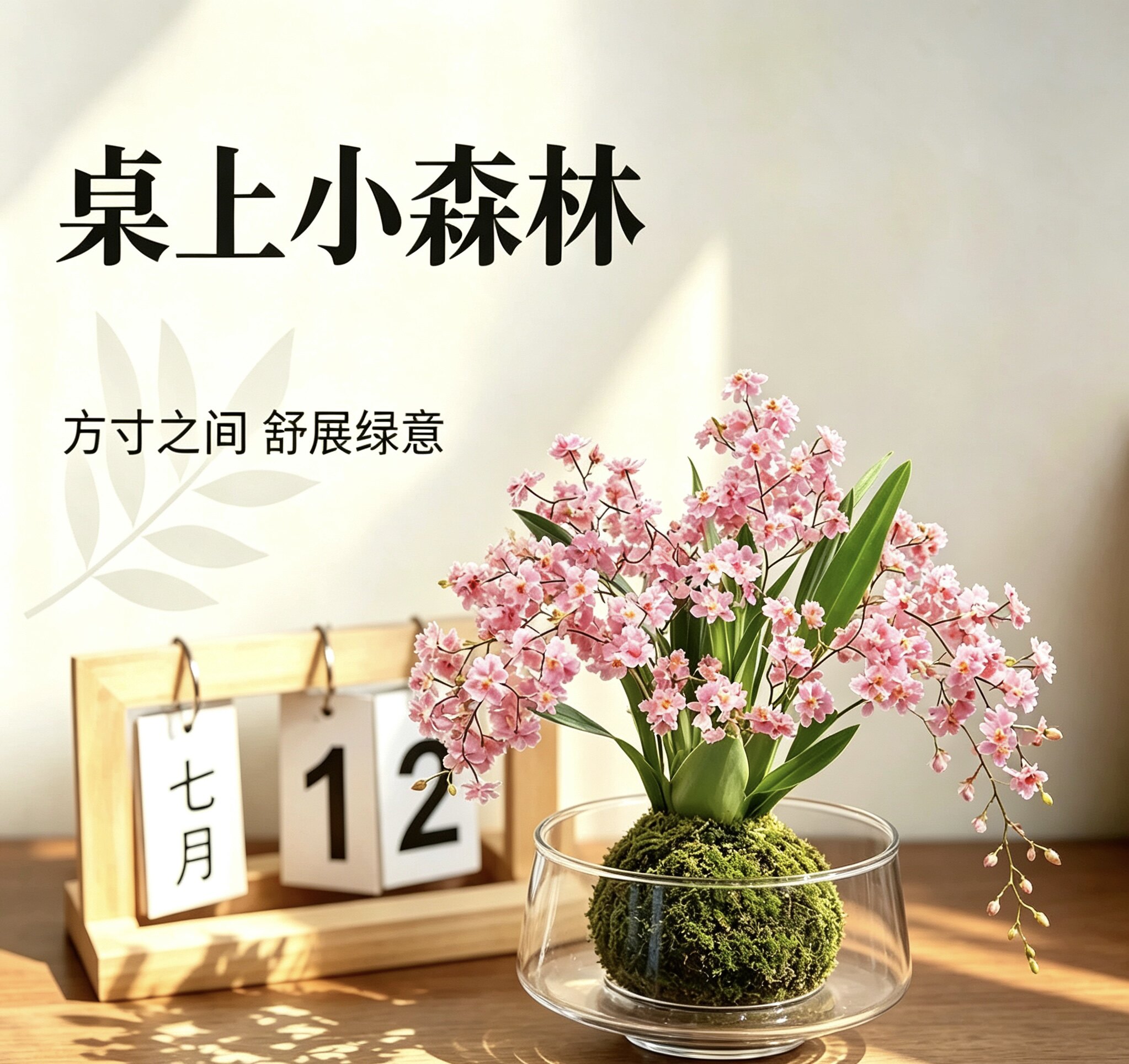 带花苞粉梦香水文心兰苔藓球年宵花卉浓香型室内客厅花期长可水培