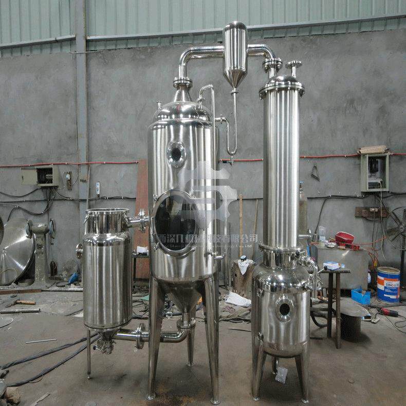 真单空减压缩器果汁发酵液浓缩器浓真空降膜蒸DN-500发效器