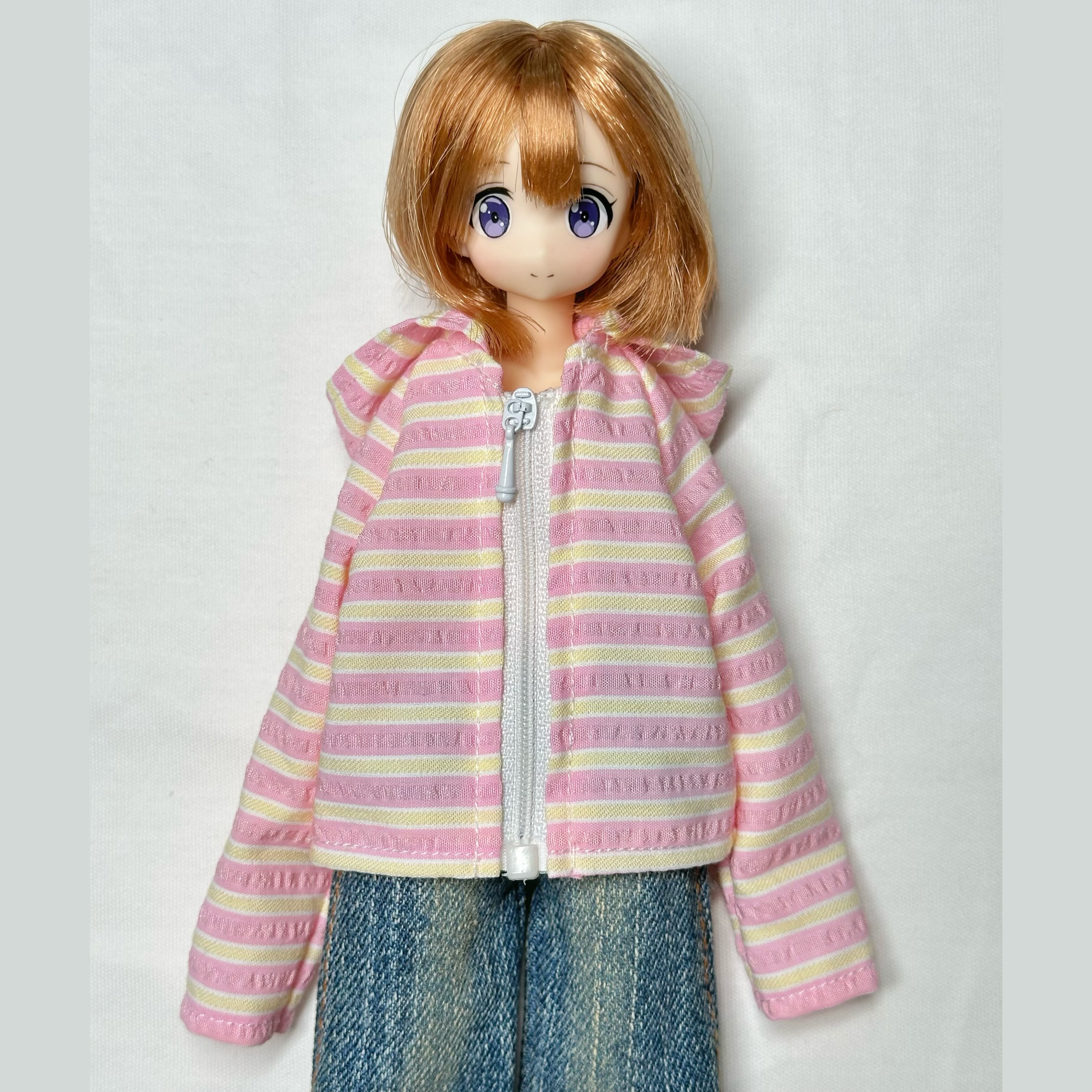 【条纹连帽外套】azone ob21 ob22 ob24 mamachapp 小布娃衣