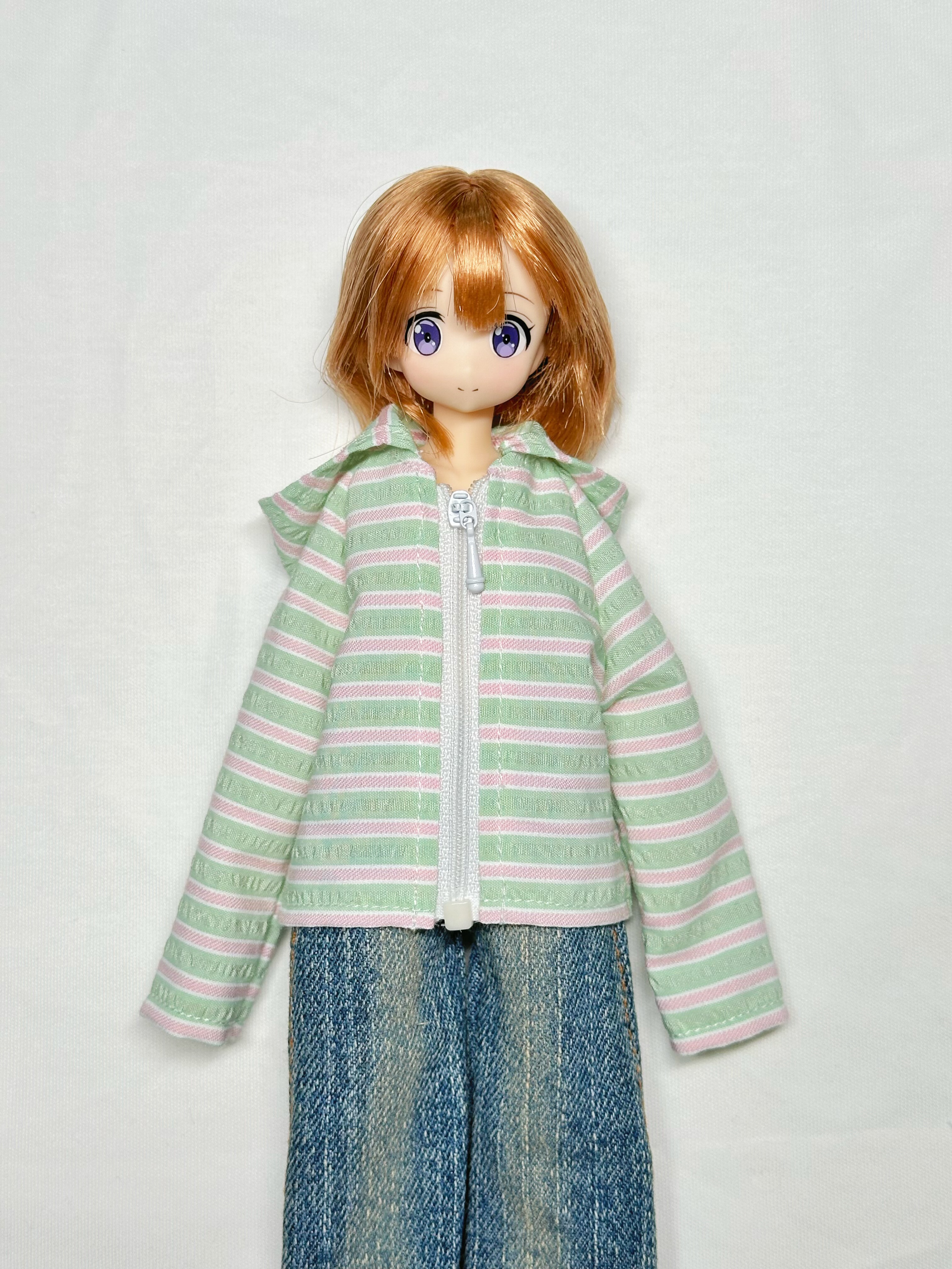 【条纹连帽外套】azone ob21 ob22 ob24 mamachapp 小布娃衣