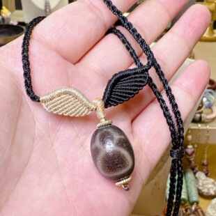 天缘精品哒洛财财天珠精编小天使款锁骨项链绳