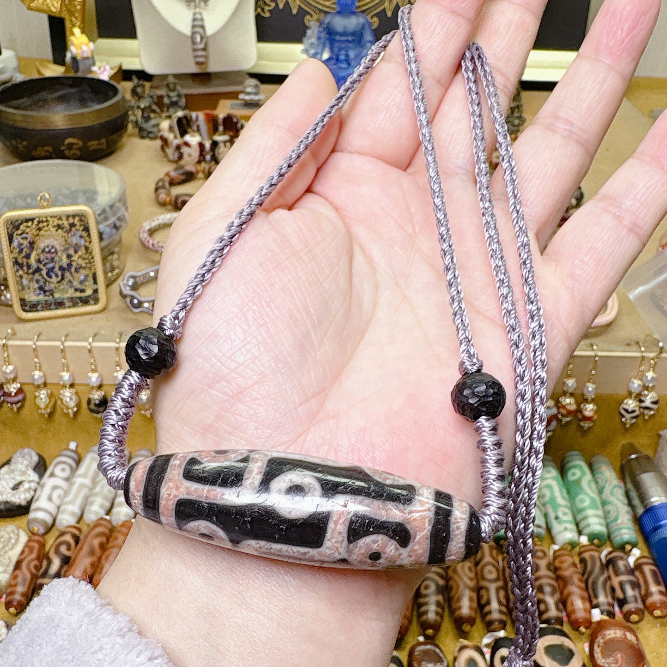 任晓攀老料精品大尺寸九眼天珠之王精编锁骨项链绳,个性定制/设计服务/DIY,项链/吊坠定制,淘宝优惠券,粉丝福利购,淘宝优惠卷