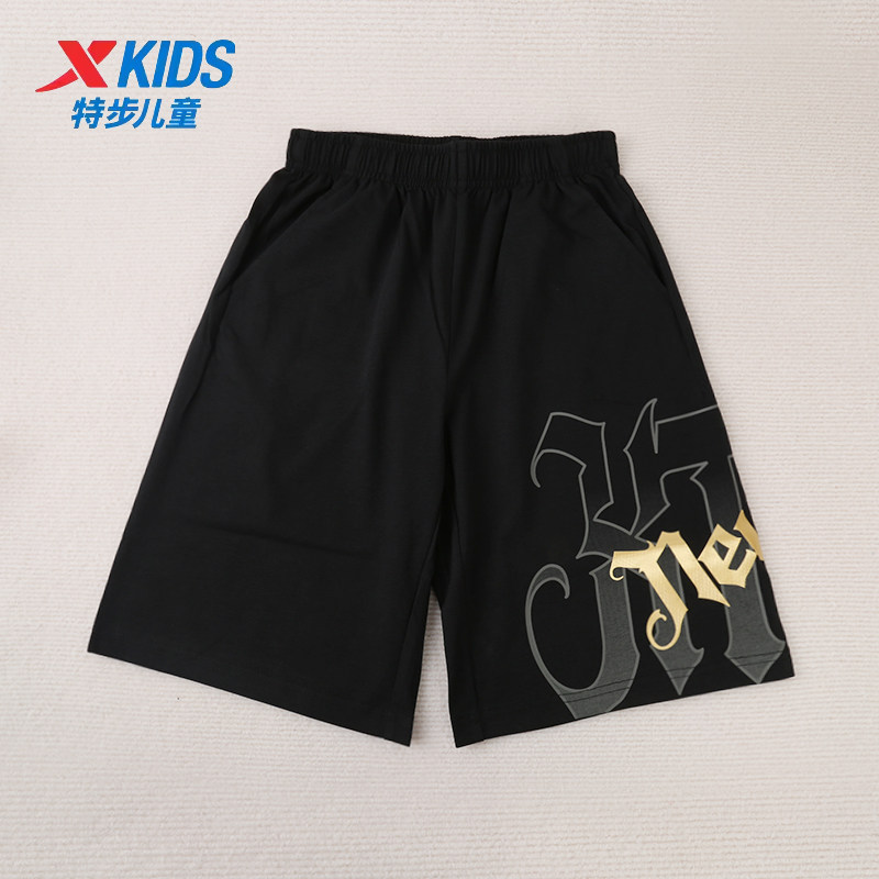 特步短裤宽松透气五分裤