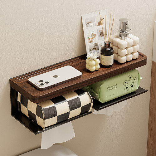 卫生间置物架免打孔厕所纸巾架