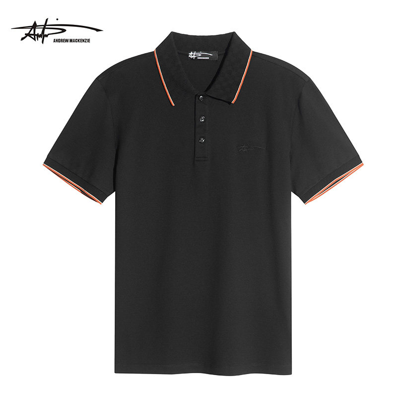 ANDREW MACKENZIE意大利男装 时尚简约百搭男士Polo衫短袖男夏季
