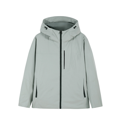 ANDREW MACKENZIE男士秋冬款休闲舒适连帽鹅绒羽绒服保暖外套上衣