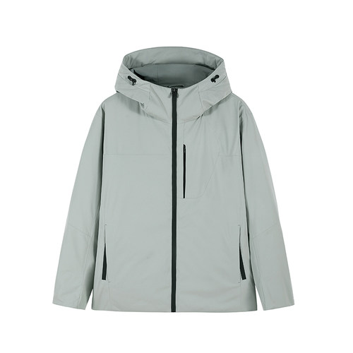 ANDREW MACKENZIE男士秋冬款休闲舒适连帽鹅绒羽绒服保暖外套上衣