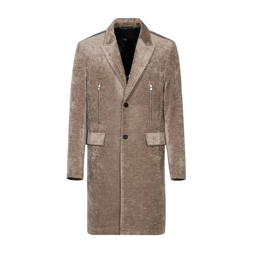 ANDREW MACKENZIE男士 秋冬款休闲舒适商务长款翻领大衣外套上衣