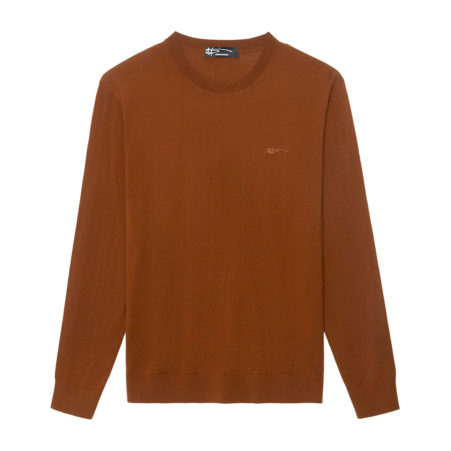 ANDREW MACKENZIE男士秋冬休闲舒适圆领长袖绵羊毛套头毛衫针织衫