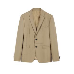 商务舒适混纺平驳领西服外套上衣 秋冬款 ANDREW MACKENZIE男士