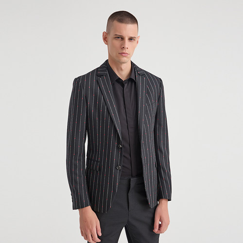 ANDREW MACKENZIE男士 秋冬款商务休闲绵羊毛西服外套上衣