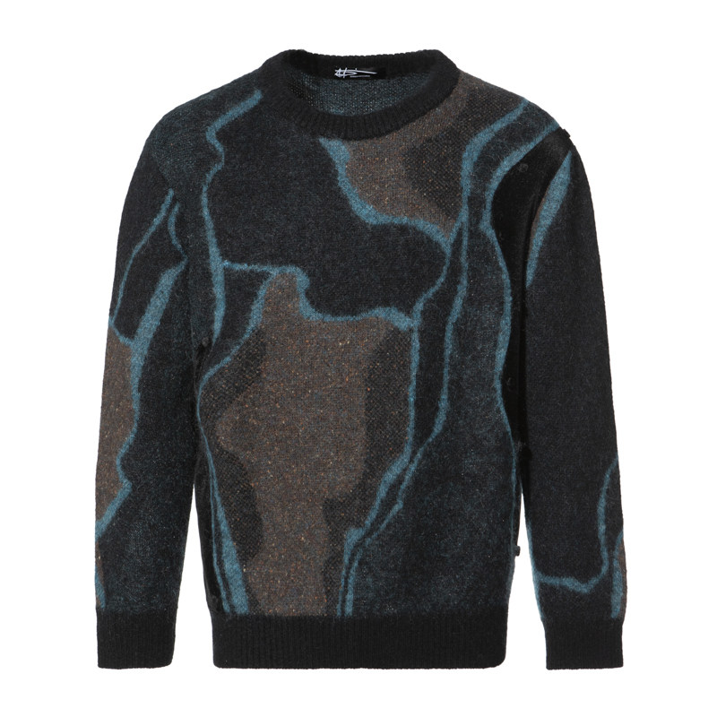 ANDREW MACKENZIE男士秋冬款休闲舒适马海毛圆领套头毛衫内搭上衣