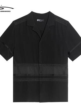 ANDREW MACKENZIE意大利男装 春夏时尚拼接 男士衬衫551222223401