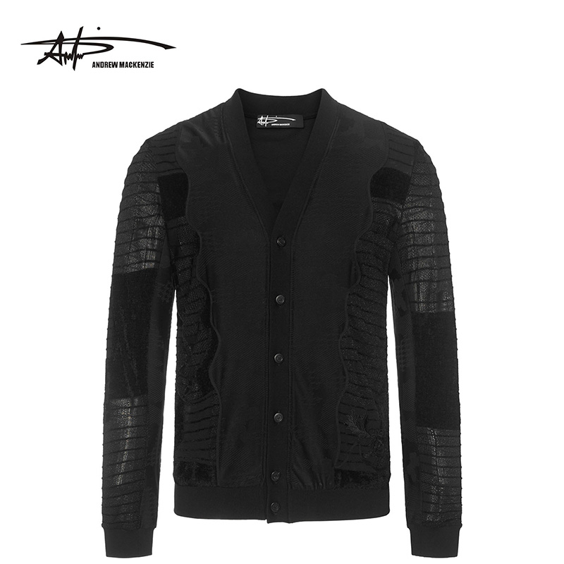 ANDREW MACKENZIE意大利  男装春季新款商务休闲 男士针织衫