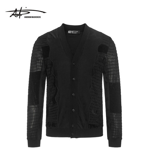 ANDREW MACKENZIE意大利  男装春季新款商务休闲 男士针织衫