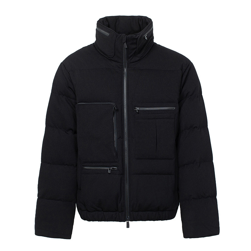 ANDREW MACKENZIE男士秋冬款休闲舒适立领拉链短款羽绒服外套上衣