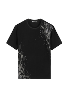 ANDREW MACKENZIE男士 夏季款休闲舒适圆领薄款宽松版短袖T恤上衣