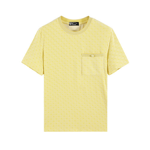 ANDREW MACKENZIE男士 夏季休闲舒适圆领薄款纯色短袖T恤上衣