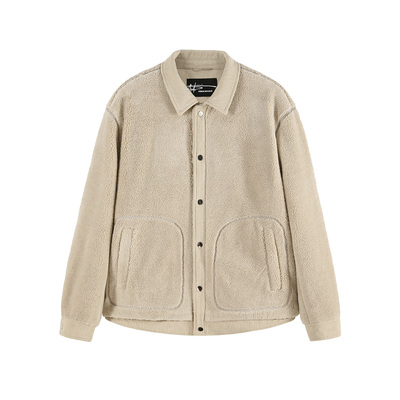 ANDREW MACKENZIE男士 秋冬款休闲舒适翻领混纺棉服外套上衣