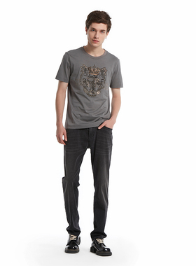 ANDREW MACKENZIE意大利男装 时尚烫钻印花 男士T恤55T123225148