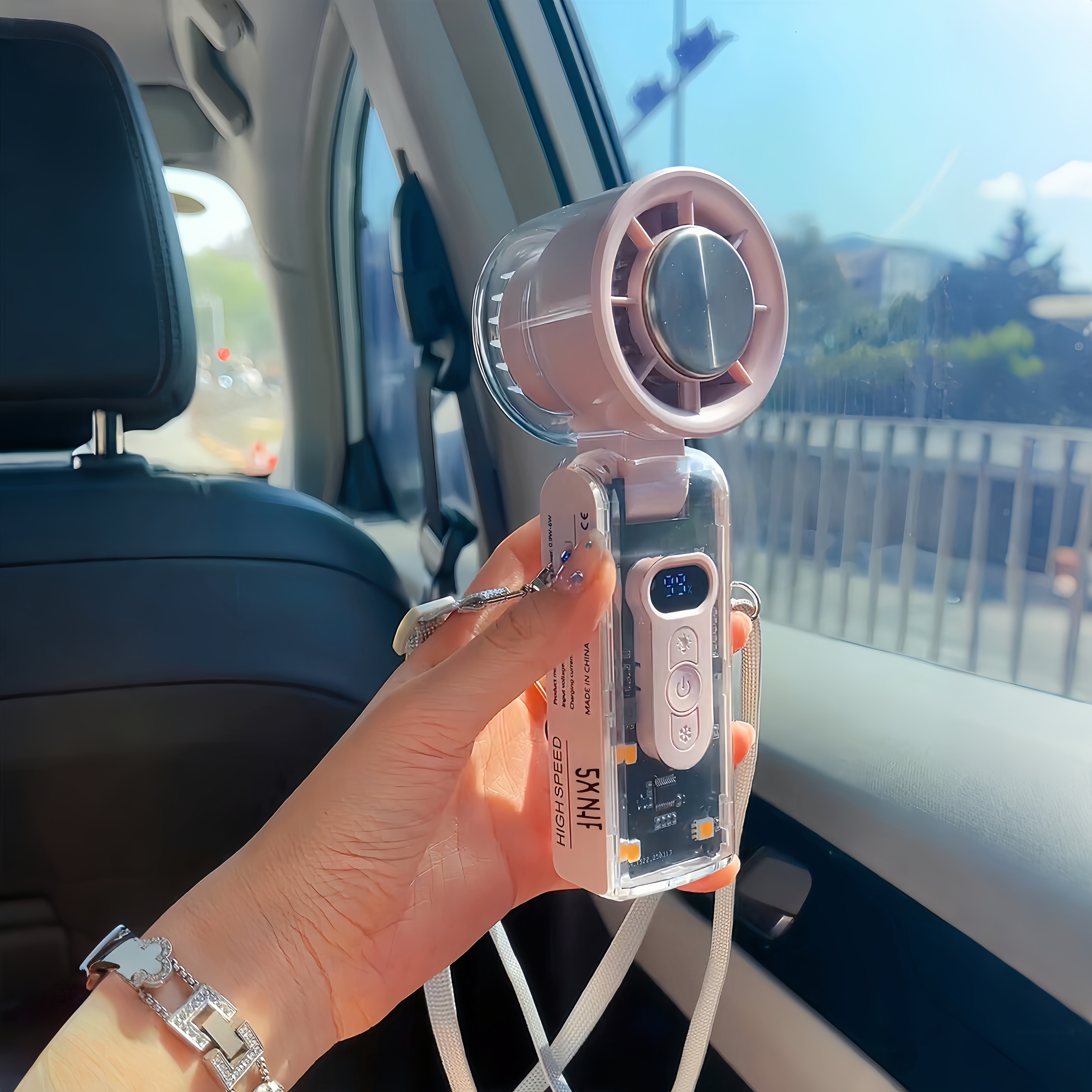 风扇小型手持迷你空调小风扇数显制冷便携随身桌面静音办公室桌上