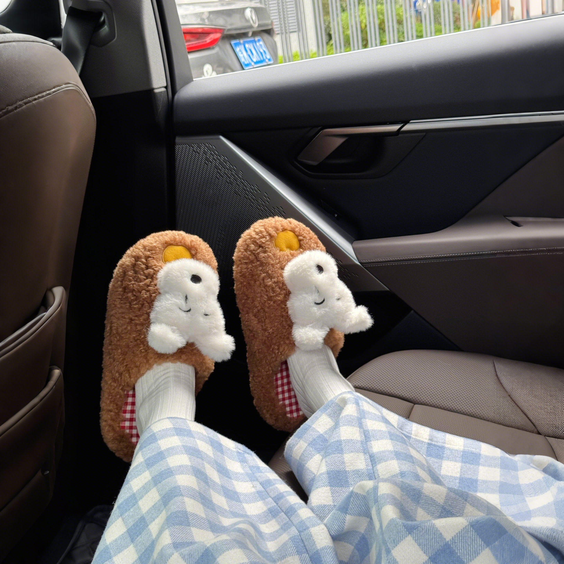 天呐！上脚也泰可爱噜！卡通棉拖