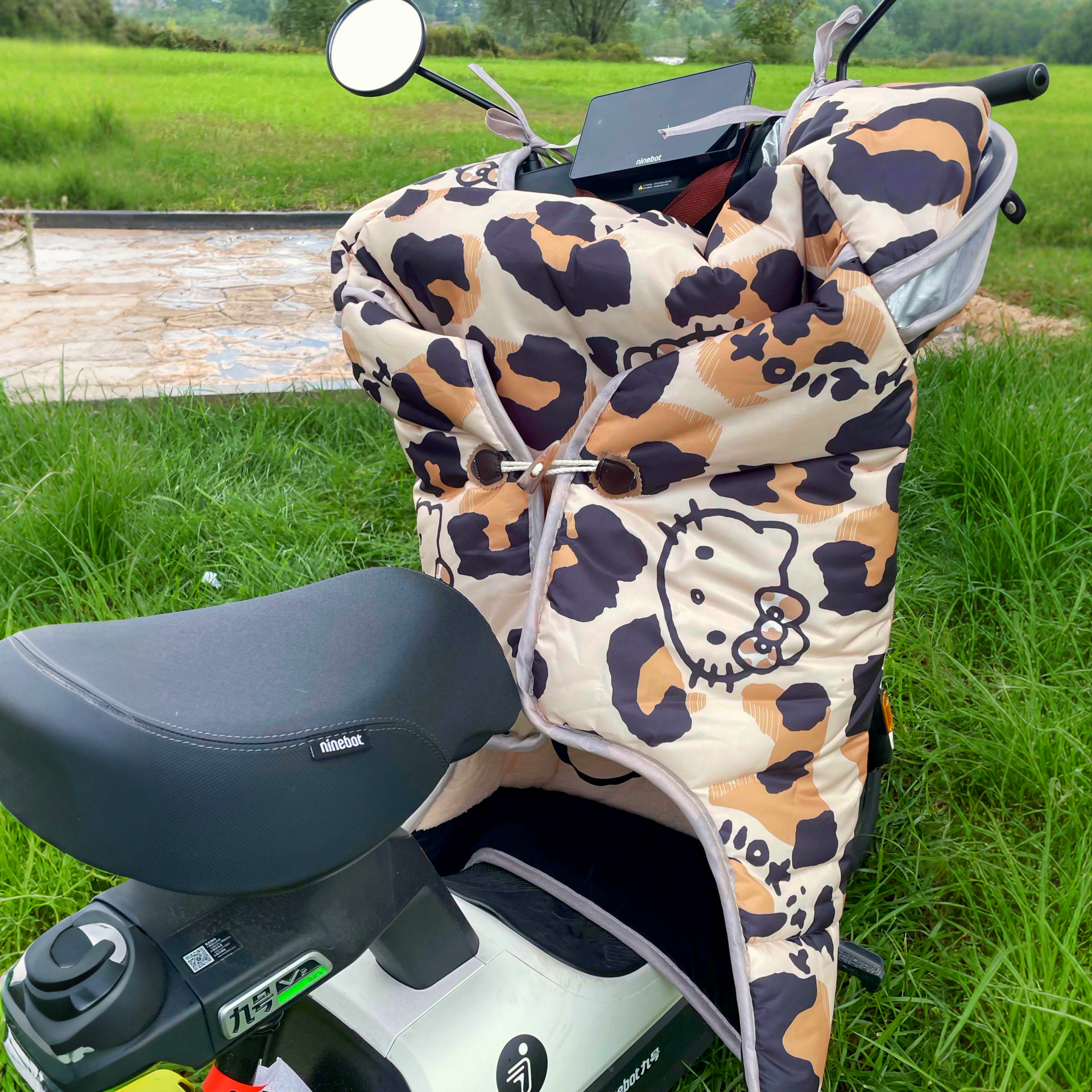 冬天骑车出门都不在怕的～挡风被