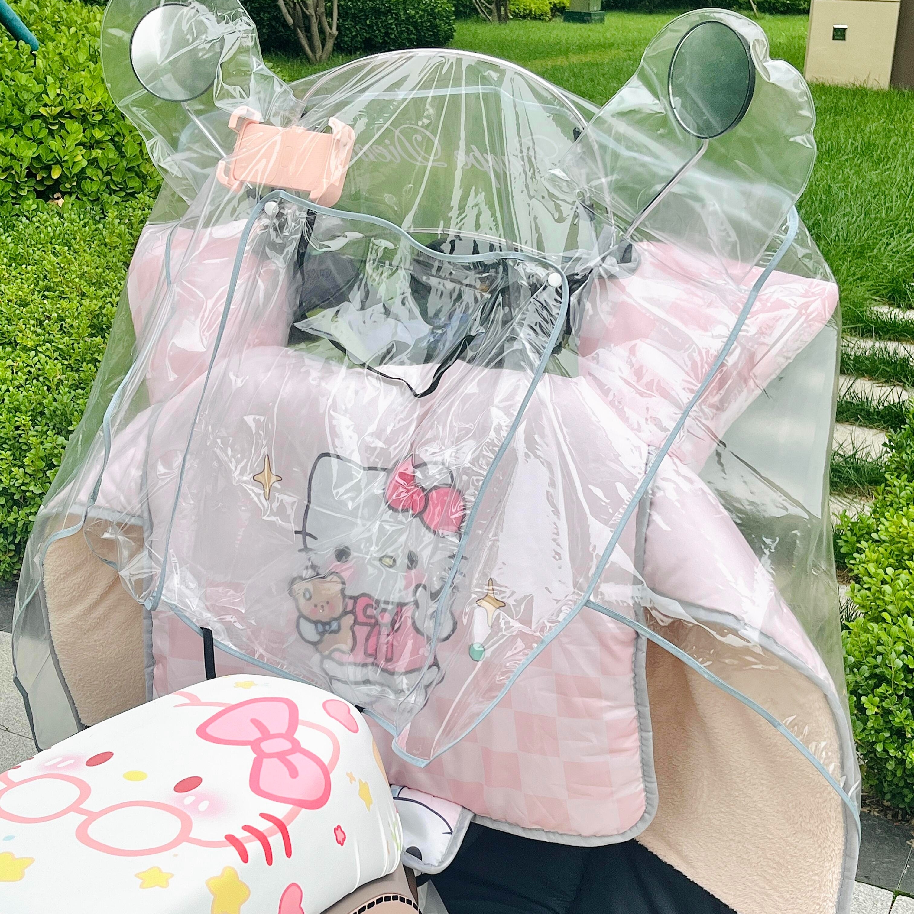 新的雨衣罩！全车遮的严严实实