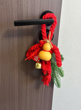喜庆门挂装饰万字结中国结挂件葫芦福门把手挂饰结婚乔迁家庭布置