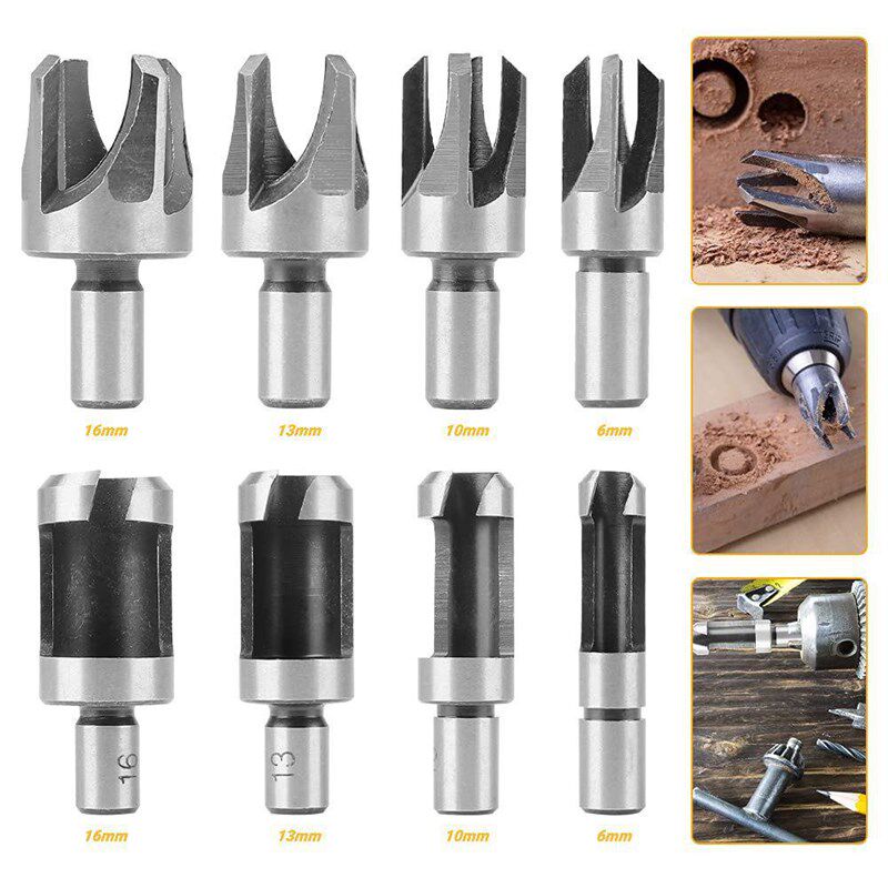 钻头26pc组合套装 宝塔钻 中心冲 木工三尖钻 五刃倒角器 木塞钻