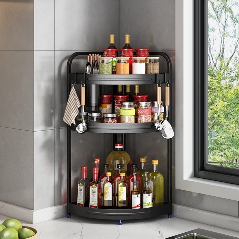 调料厨房置物架专用轻奢多层壁挂式收纳架子储物架盘家格2025一体,厨房/烹饪用具,调料置物架,淘宝优惠券,粉丝福利购,淘宝优惠卷