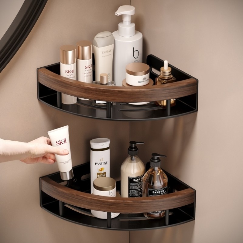 双层置物架卫生间专用挂式置物洗发水壁挂沐浴露淋浴间墙角转角角,标准件/零部件/工业耗材,滤板,淘宝优惠券,粉丝福利购,淘宝优惠卷