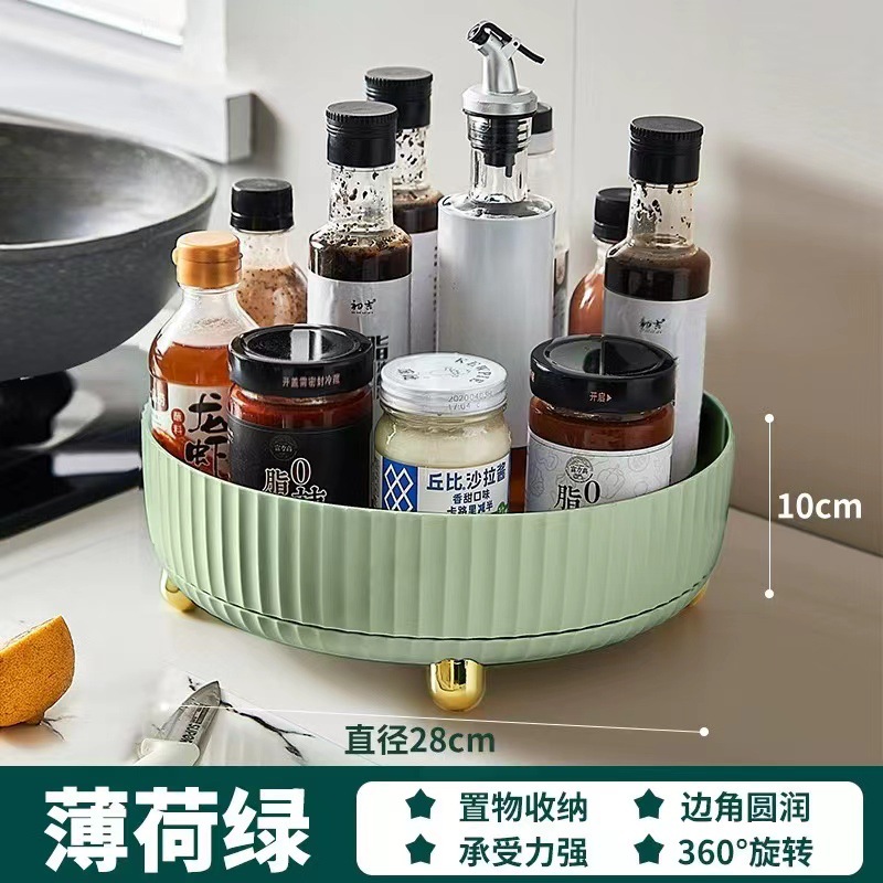厨房台面旋转置物架专用调料用品