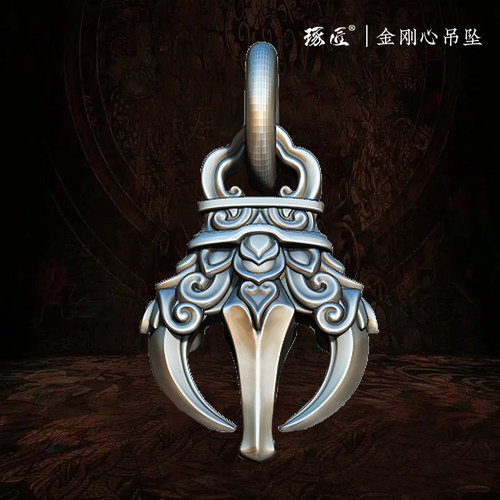 金刚杵吊坠/侧挂琢匠S925银