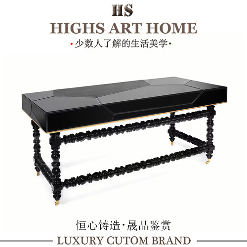 设计师款创意书桌极简实木定制