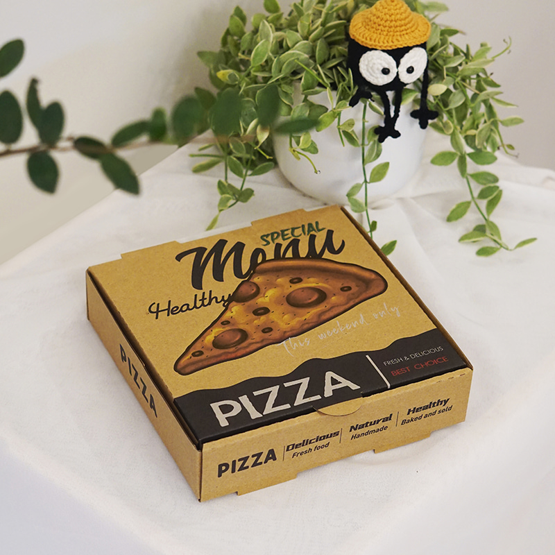 牛皮披萨盒pizza加厚瓦楞一次性