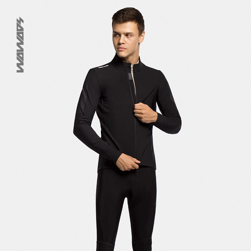 SOOMOM速盟 男士基础款防风夹克 冬季骑行服防风保暖抓绒公路车服图片