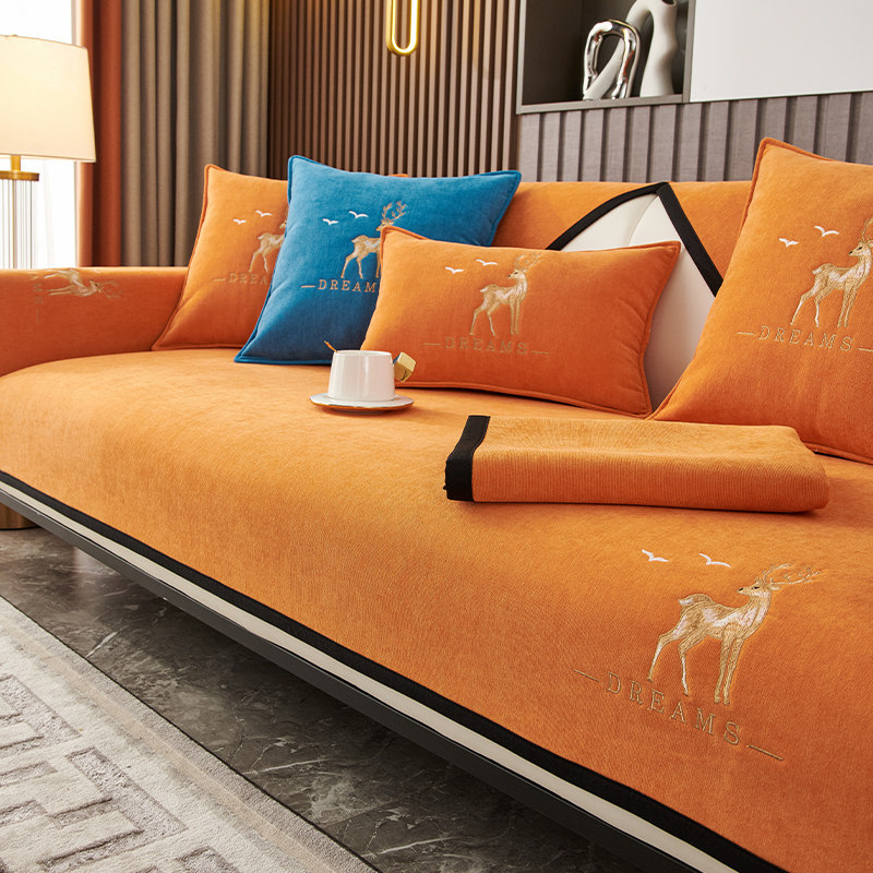 顶姿旗舰店雪尼尔简约现代