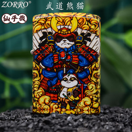 ZORRO佐罗zipo打火机zopp正品zipoo煤油zp纯铜ziipoo原装zppo熊猫