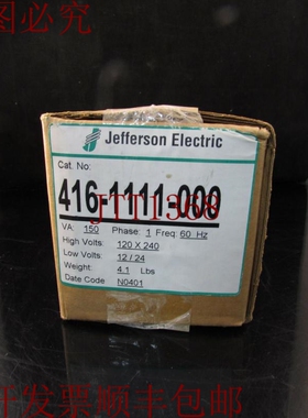 原装供应JEFFERSON ELECTRIC 416-1111-000 UL 户外型 3R 降压升