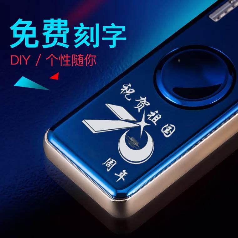 l尖陀螺充电打火机怪异稀奇古的十六夜无声怪手指指旋转女士小款