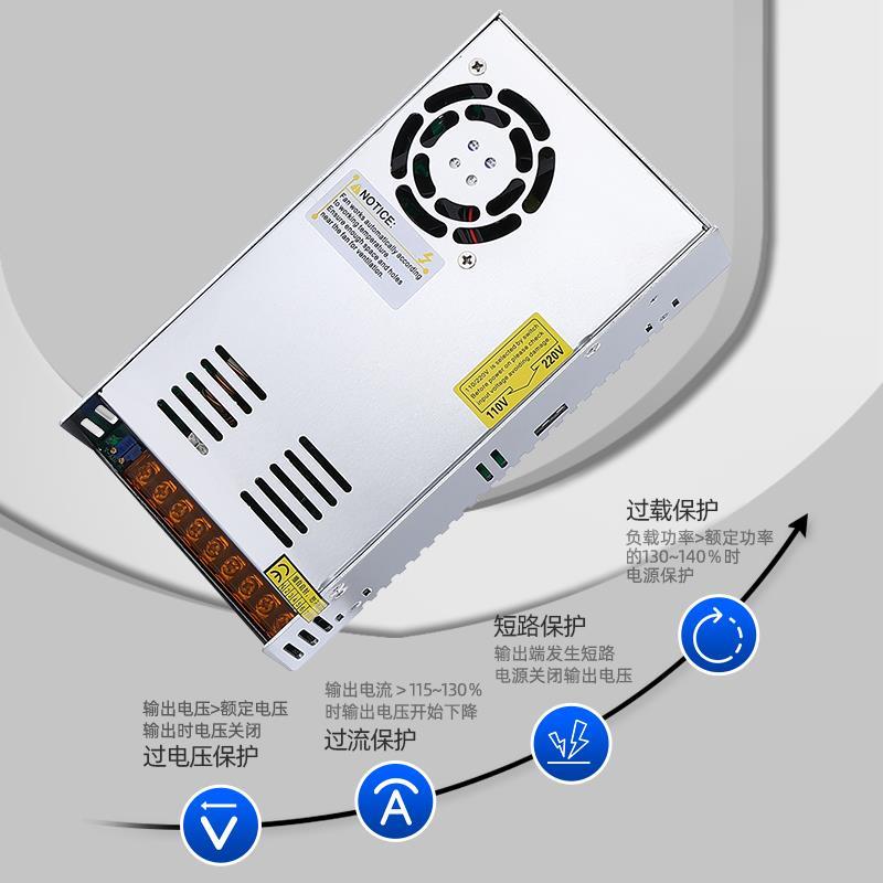 明SCFT600伟W800W000W1500W20001调开关电源MS-500-24V12V18V36V-