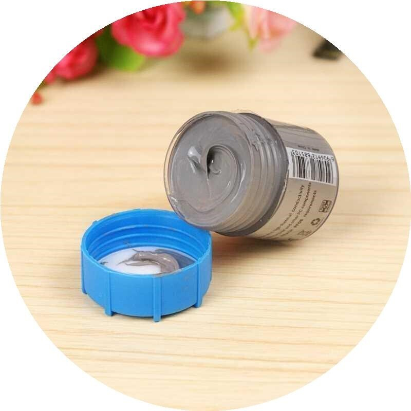 电脑降温散热矽脂电脑cpu显卡处理器散热散热矽胶导热矽脂膏银色