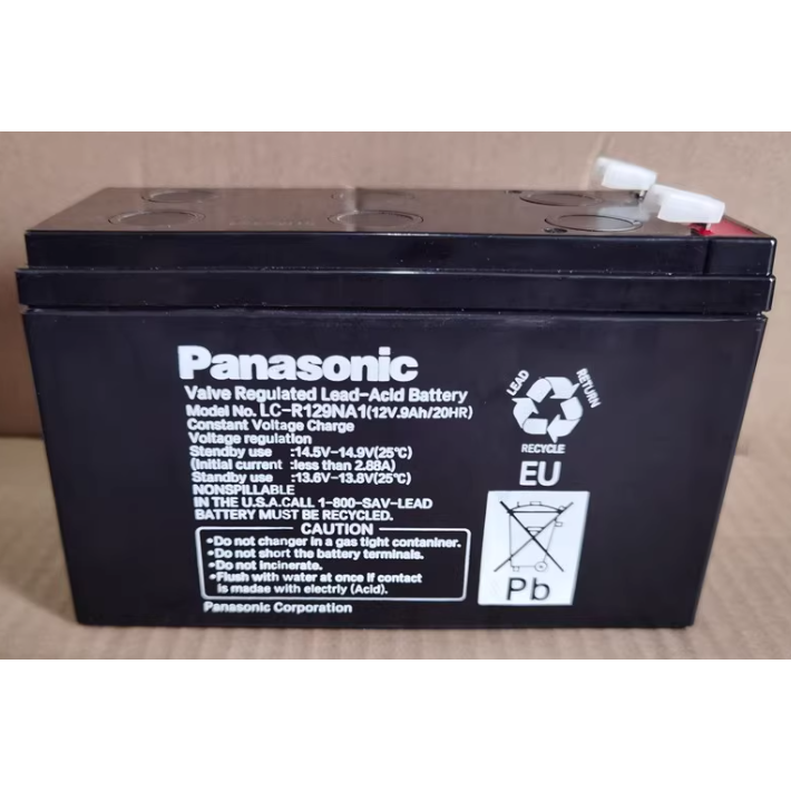 Panasonic松下蓄电池LC-R129NA1 12V9AH电梯松闸应急UPS电源门禁