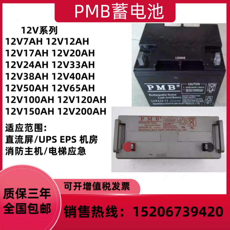 PMB蓄电池LCPA12V100AH65AH40AH38AH24AH17AH直流屏EPSUPS电源