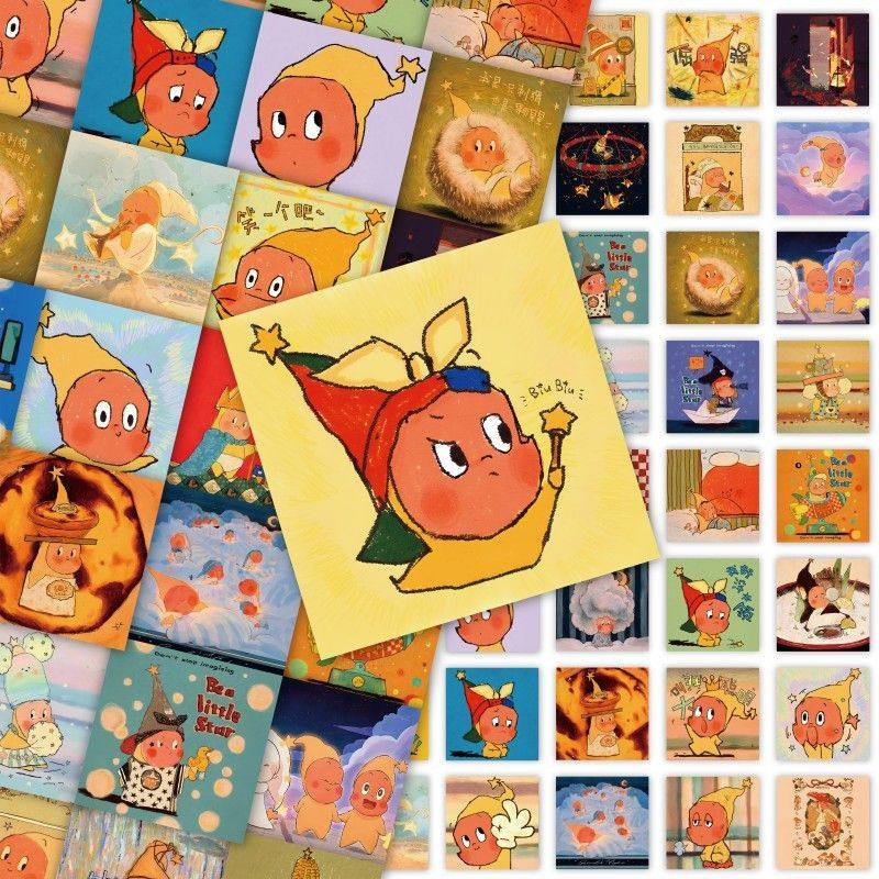 120张星星人可爱卡通贴纸装饰手机手账水杯信封防水贴画,文具电教/文化用品/商务用品,贴纸/立体贴纸,淘宝优惠券,粉丝福利购,淘宝优惠卷